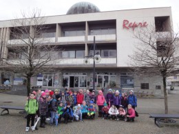 Planetárium a přesunutý kostel Panny Marie