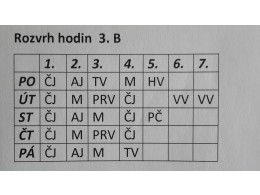 Rozvrh hodin