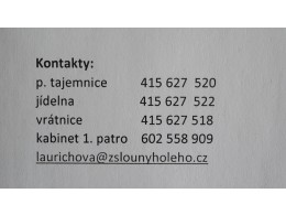 Informace - kontakty
