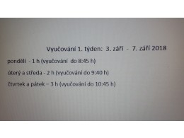 1.týden - organizace