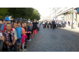 Slavnostní průvod ZŠ Komenského