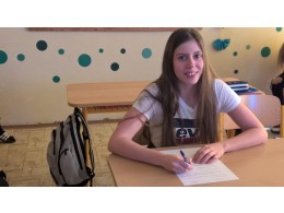 Anetka v okresním kole Olympiády v českém jazyce