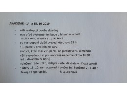 Akademie - doplňující informace