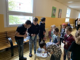Hodina plná soutěží s 1.A